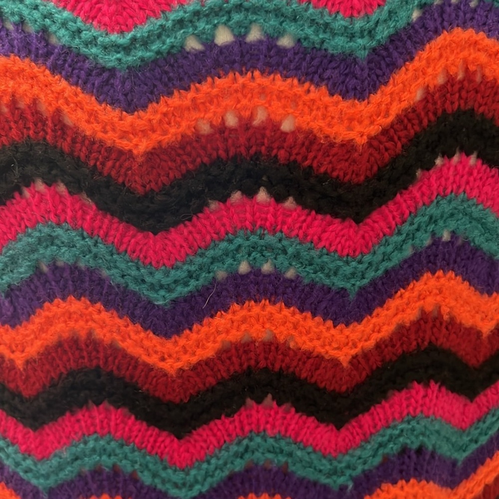 EUC Multicolor Stripe Open Front Midi Sweater - Small - Picture 5 of 8